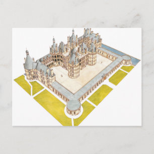 Chateau de Chambord Chambord Loir-et-Cher Postcard