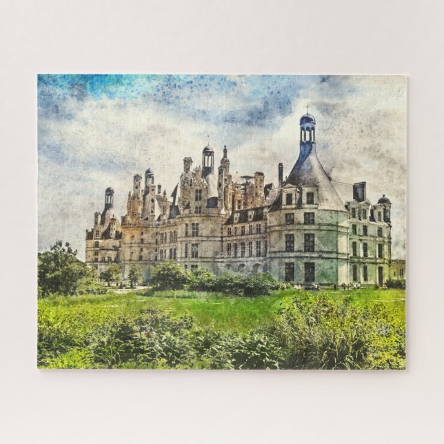 Chateau de Chambord, France. Jigsaw Puzzle (Horizontal)