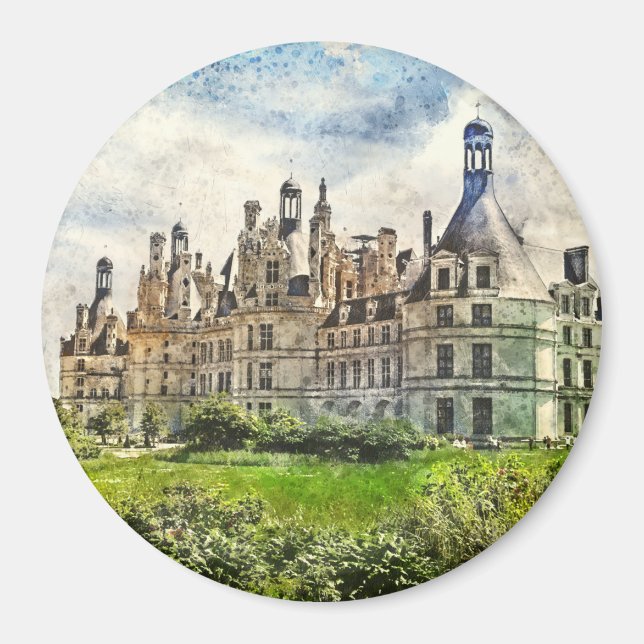 Chateau de Chambord, France. Magnet (Front)