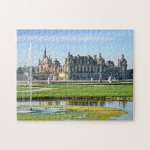 Chateau de Chantilly and Le Notre Garden - France Jigsaw Puzzle