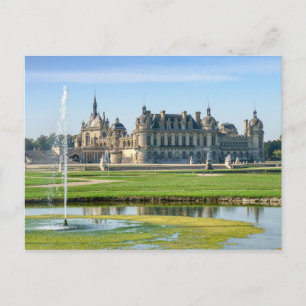 Chateau de Chantilly and Le Notre Garden - France Postcard