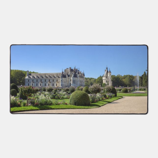 Chateau de Chenonceau in the Loire Valley - France Desk Mat (Front)