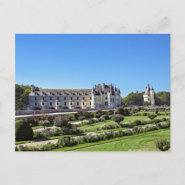 Chateau de Chenonceau in the Loire Valley - France Postcard (Front)