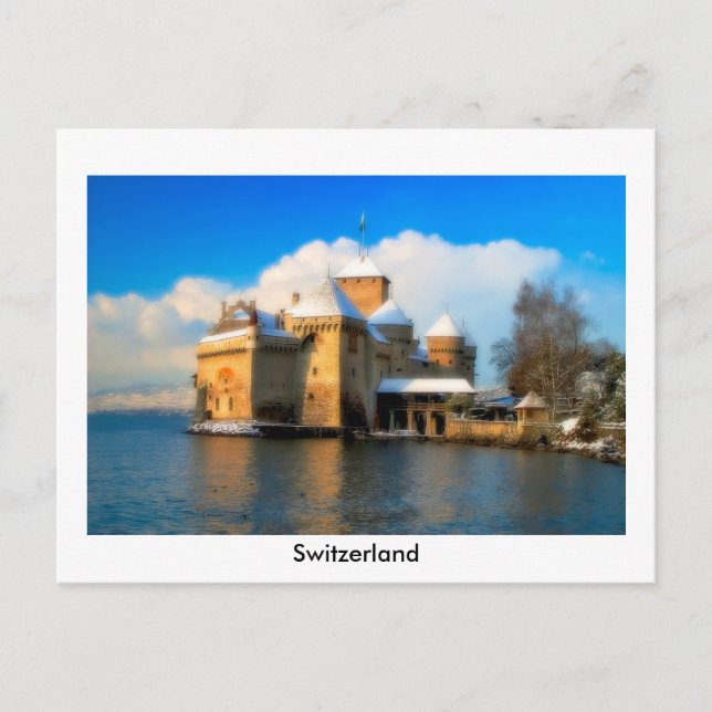 Chateau De Chillon Postcard (Front)