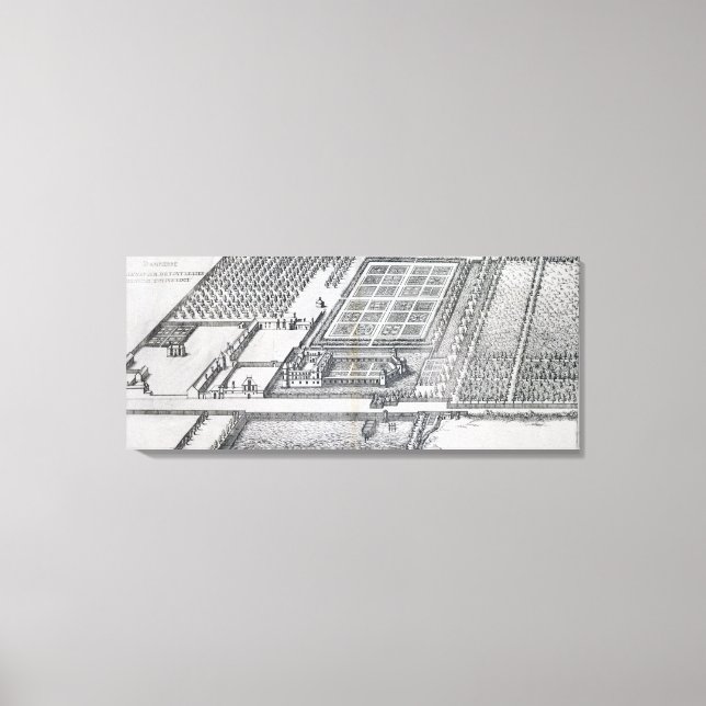 Chateau de Dampierre, view of the estate, from 'Le Canvas Print (Front)