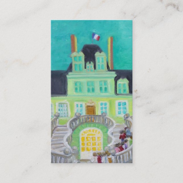 Chateau de Fontainebleau Fantasy business card (Front)