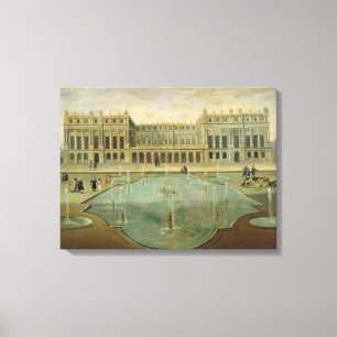 Chateau de Versailles from the Garden Side Canvas Print