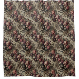 Château des Loups – Gothic Baroque Werewolf Shower Curtain