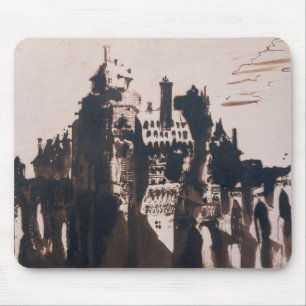 Chateau fortified by two Bridges Mouse Mat