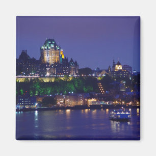 Chateau Frontenac Castle Night Quebec City Magnet