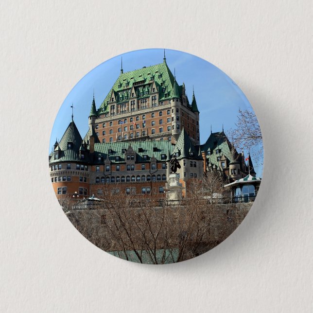 Château Frontenac, Québec, Canada 6 Cm Round Badge (Front)