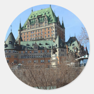 Château Frontenac, Québec, Canada Classic Round Sticker