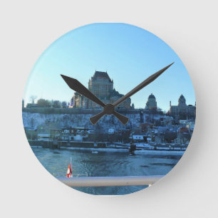 Chateau Frontenac, Quebec, Canada Round Clock