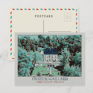Château-Gaillard in the Loire valley, France Postcard