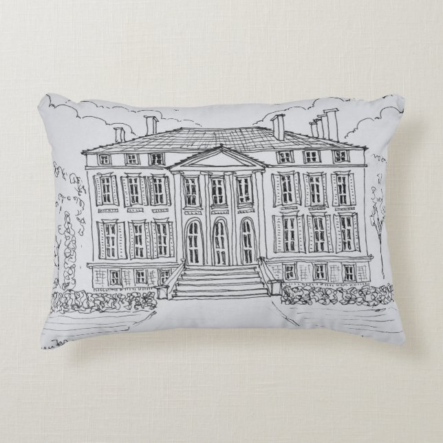 Chateau Margaux | Bordeaux, France Decorative Cushion (Front)