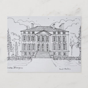Chateau Margaux   Bordeaux, France Postcard