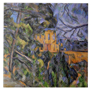 Chateau Noir by Paul Cezanne Tile