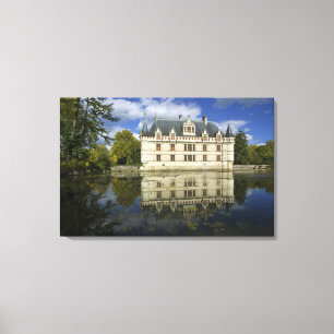 Chateau of Azay-le-Rideau, Indre-et-Loire, 2 Canvas Print