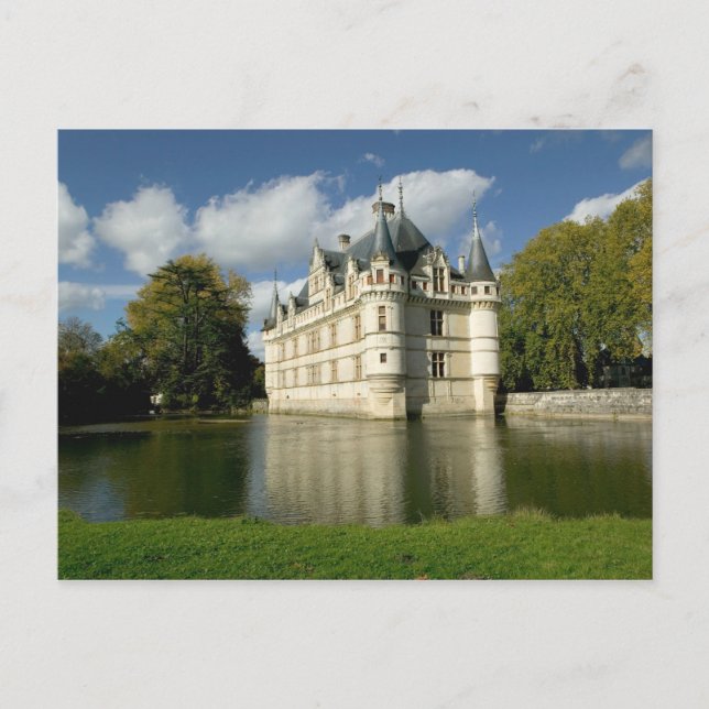 Chateau of Azay-le-Rideau, Indre-et-Loire, 2 Postcard (Front)