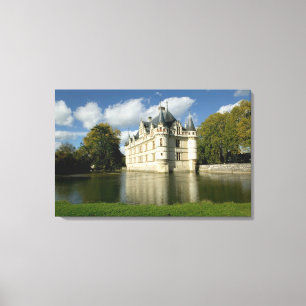 Chateau of Azay-le-Rideau, Indre-et-Loire, 3 Canvas Print