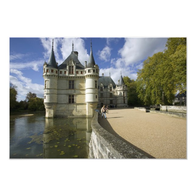 Chateau of Azay-le-Rideau, Indre-et-Loire, 3 Photo Print (Front)