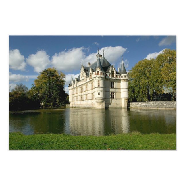 Chateau of Azay-le-Rideau, Indre-et-Loire, 4 Photo Print (Front)