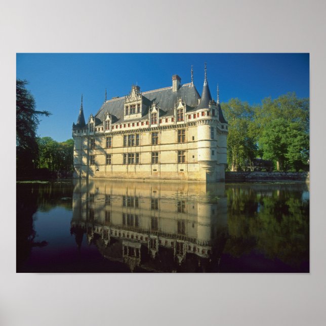 Chateau of Azay-le-Rideau, Indre-et-Loire, Poster (Front)
