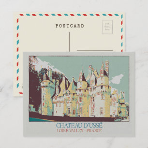 Château of Ussé in the Loire valley, France Postcard