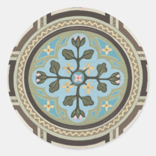Chateau Panel II Classic Round Sticker