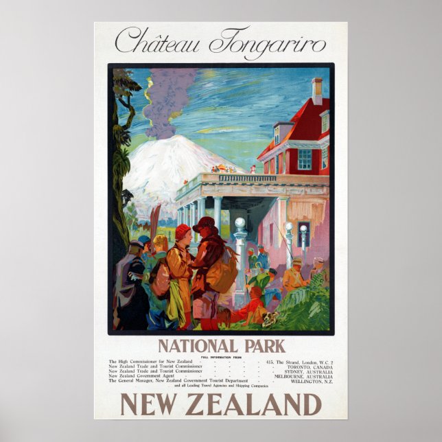 Chateau Tongariro National Park New Zealand Poster (Front)