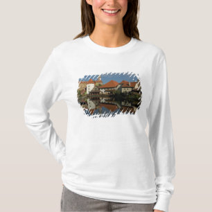 Chateau tower, Vltava River, Cesky Krumlov, T-Shirt