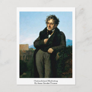 Chateaubriand Meditating By Anne Girodet-Trioson Postcard