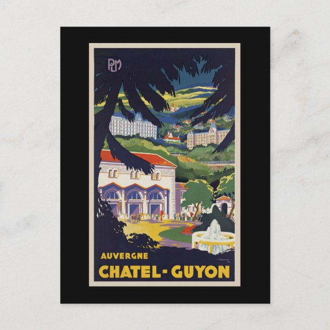 Chatel-Guyon Auvergne Postcard (Front)
