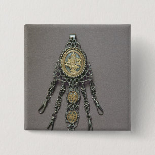 Chatelaine, late 18th century 15 cm square badge
