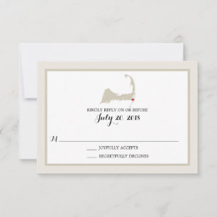 Chatham Cape Cod with heart   Wedding RSVP