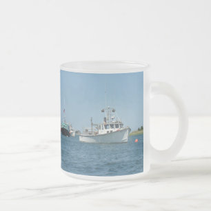 Chatham Harbour Boats Frosted Glass Coffee Mug