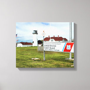 Chatham Lighthouse, Cape Cod, MA Wrapped Canvas