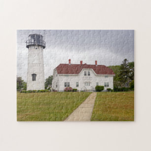 Chatham Lighthouse in Chatham Massachusetts Jigsaw Puzzle