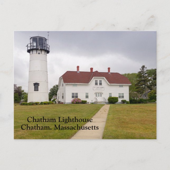 Chatham Lighthouse in Chatham Massachusetts Postcard (Front)
