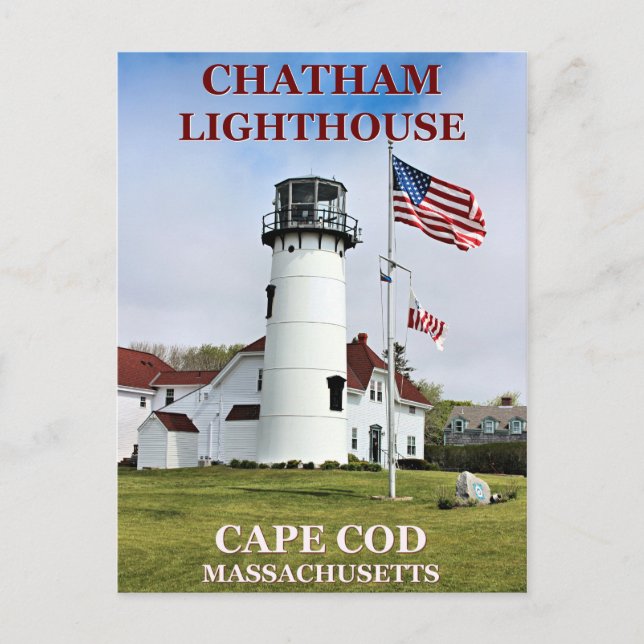 Chatham Lighthouse, Massachusetts Postcard (Front)