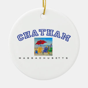 Chatham, MA - Beach Ceramic Tree Decoration