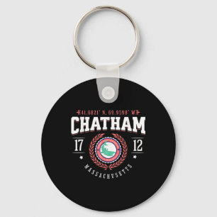 Chatham Ma Cape Cod Souvenir Beach Shark Nautical Key Ring