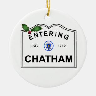 Chatham MA Ceramic Tree Decoration