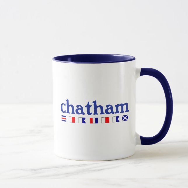 Chatham, MA - Maritme Spelling Mug (Right)