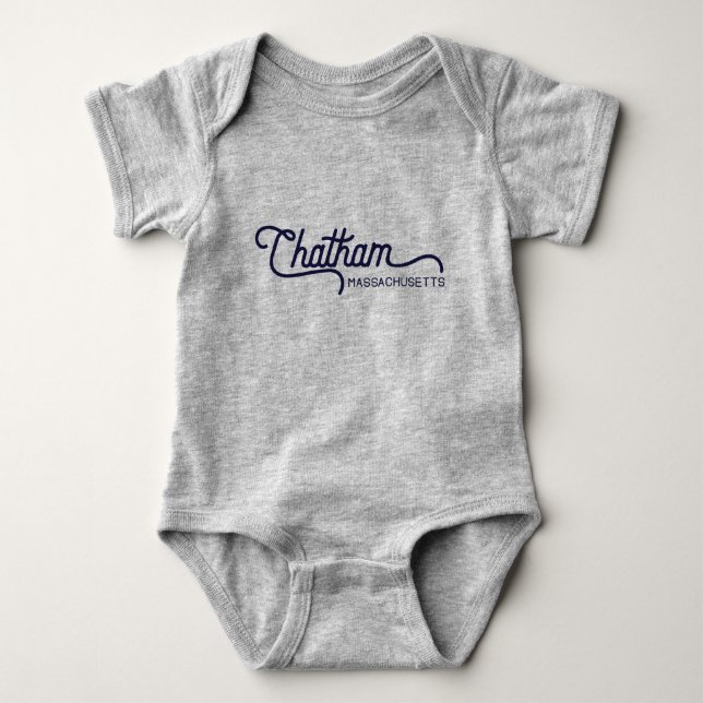 Chatham Massachusetts Baby Bodysuit (Front)