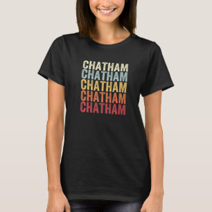 Chatham New York Chatham NY Retro Vintage Text T-Shirt