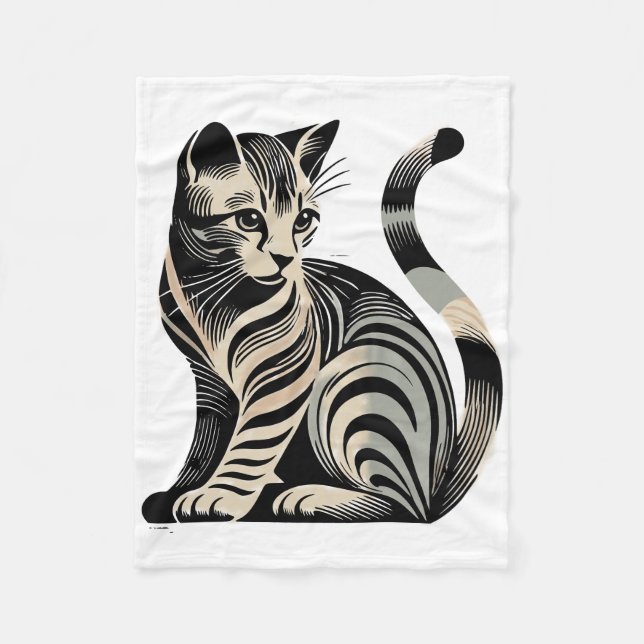 Chaton Fleece Blanket (Front)