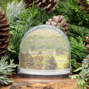 Chatsworth Derbyshire Jane Austen Darcy Pemberly Snowglobe