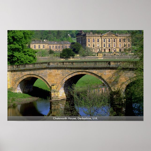 Chatsworth House, Derbyshire, U.K. Poster (Front)