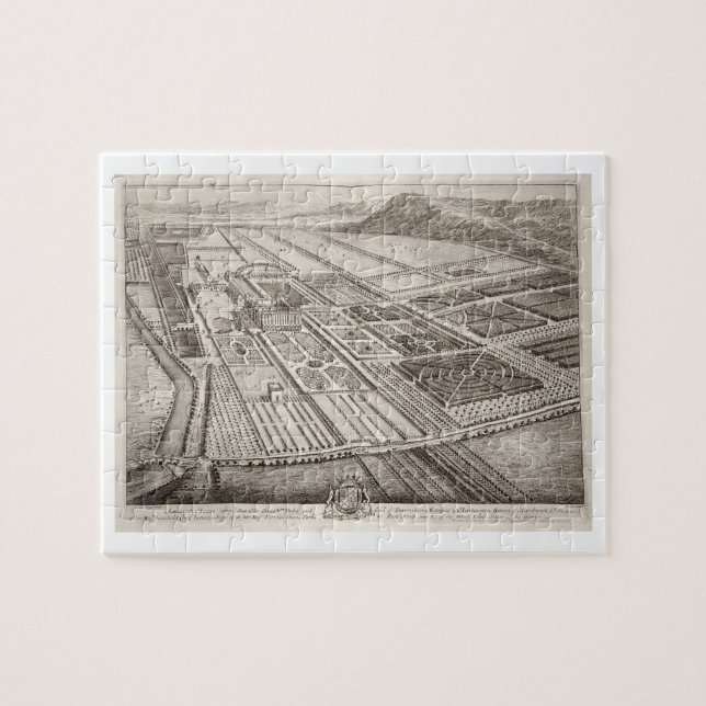 Chatsworth House, seat of William Cavendish (1640- Jigsaw Puzzle (Horizontal)